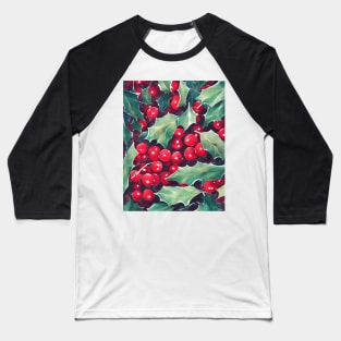 Holly Berry Baseball T-Shirt